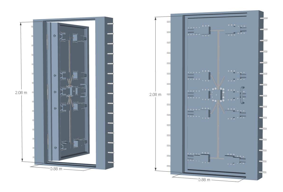 高安全等级的防爆门门窗SU模型 SU模型免费下载_sketchup模型