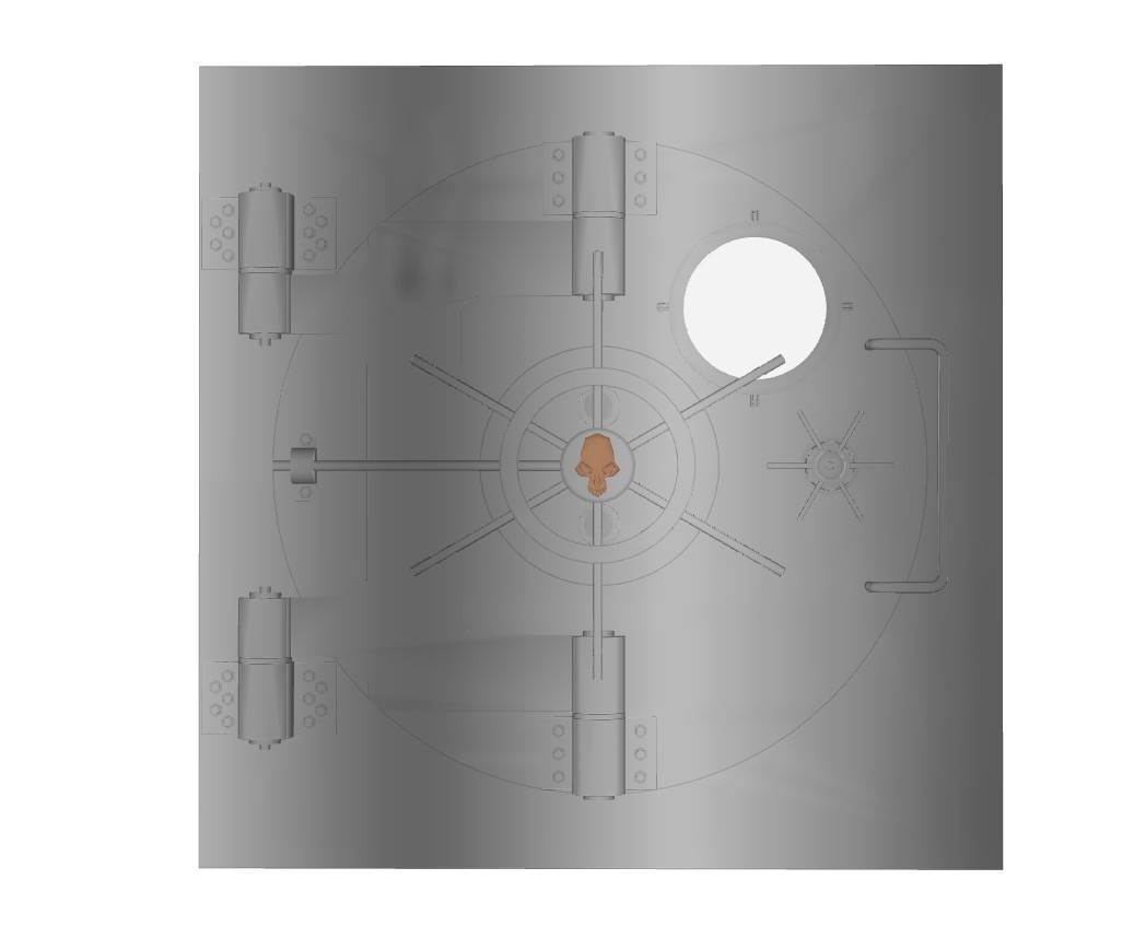 金库大门安全门防爆门门窗SU模型 SU模型免费下载_sketchup模型