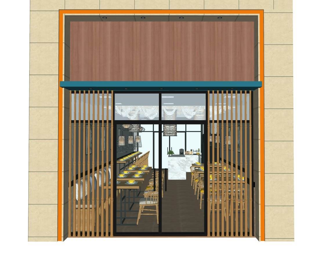 中式拉面馆餐饮店商业SU模型 SU模型免费下载_sketchup模型