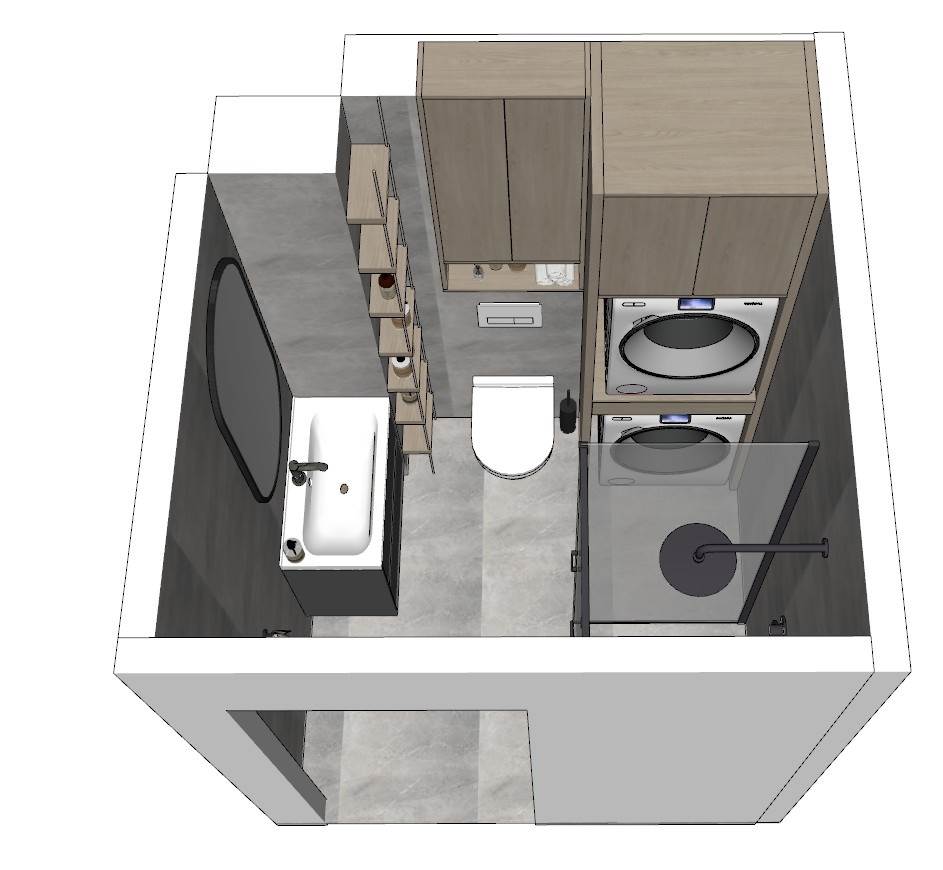浴室淋浴间卫生间浴室SU模型 SU模型免费下载_sketchup模型