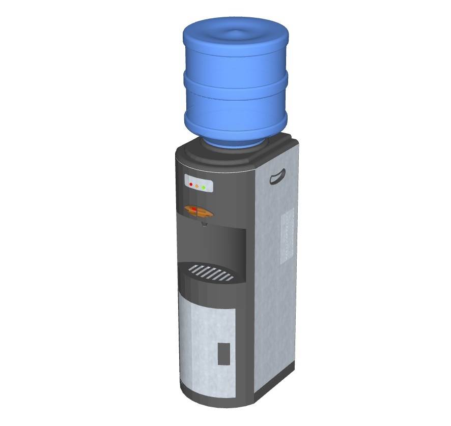 桶装水立式饮水机家电SU模型 SU模型免费下载_sketchup模型