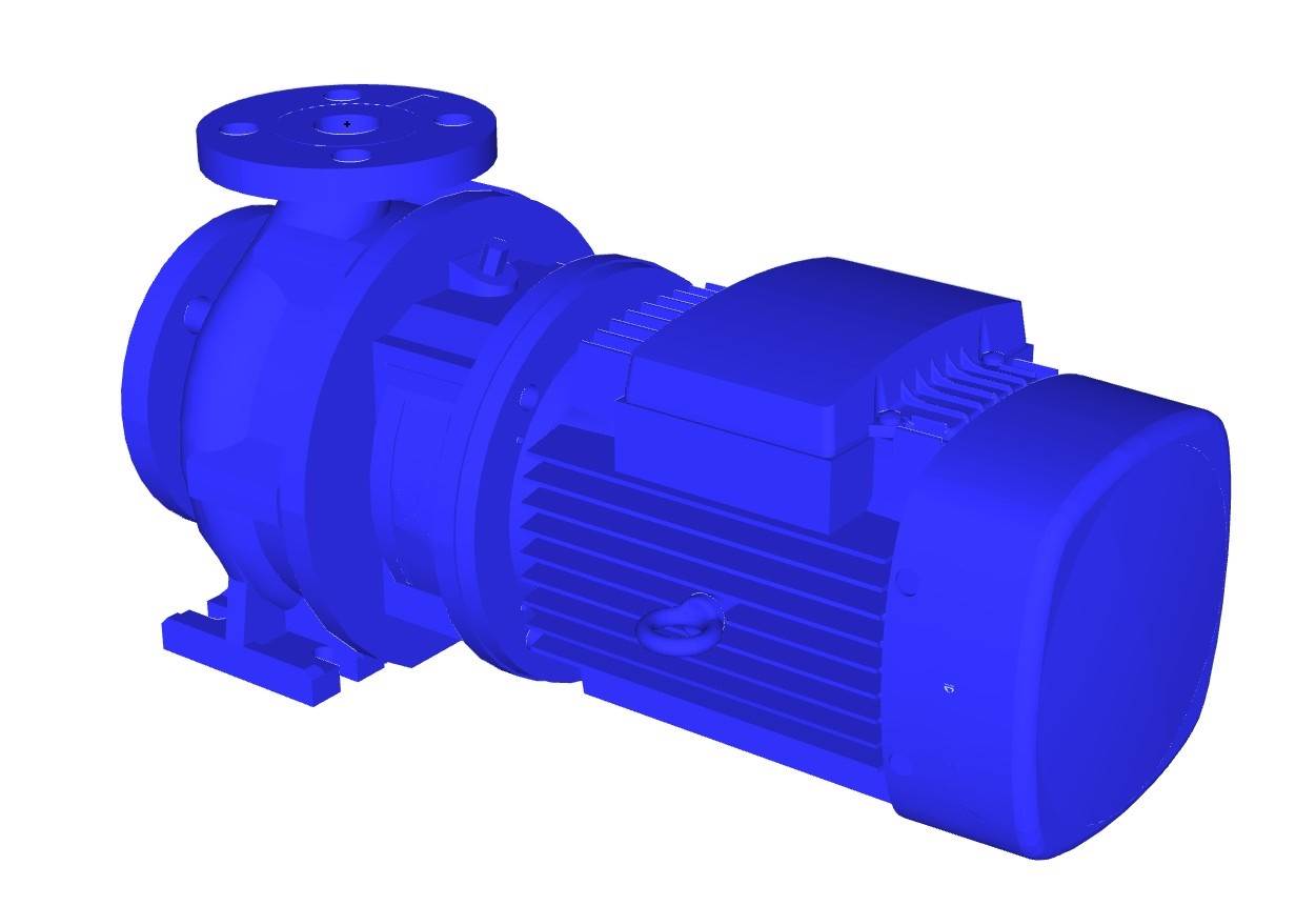 工业离心泵水泵机械SU模型 SU模型免费下载_sketchup模型