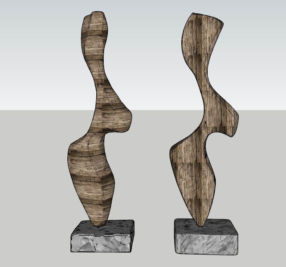 抽象雕塑雕塑SU模型 SU模型免费下载_sketchup模型