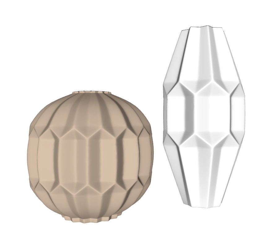 几何装饰花瓶装饰SU模型 SU模型免费下载_sketchup模型