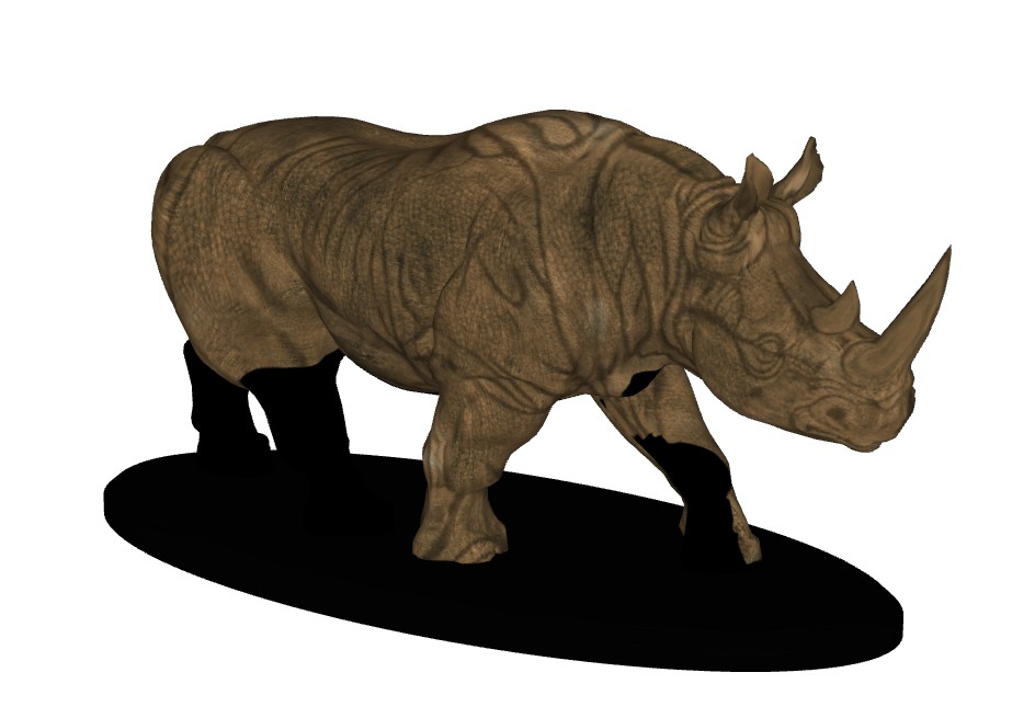 犀牛装饰雕塑雕塑SU模型 SU模型免费下载_sketchup模型