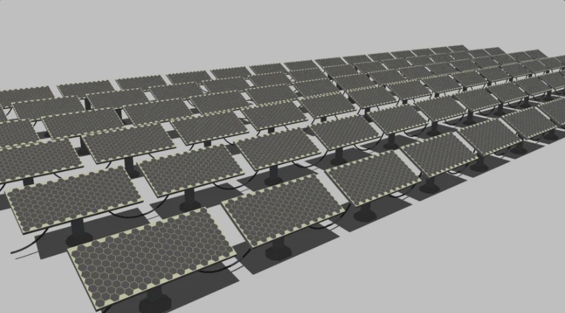 太阳能板光伏电站 SU模型免费下载_sketchup模型