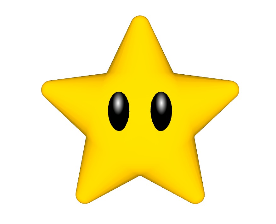 超级马里奥星星游戏道具 SU模型免费下载_sketchup模型