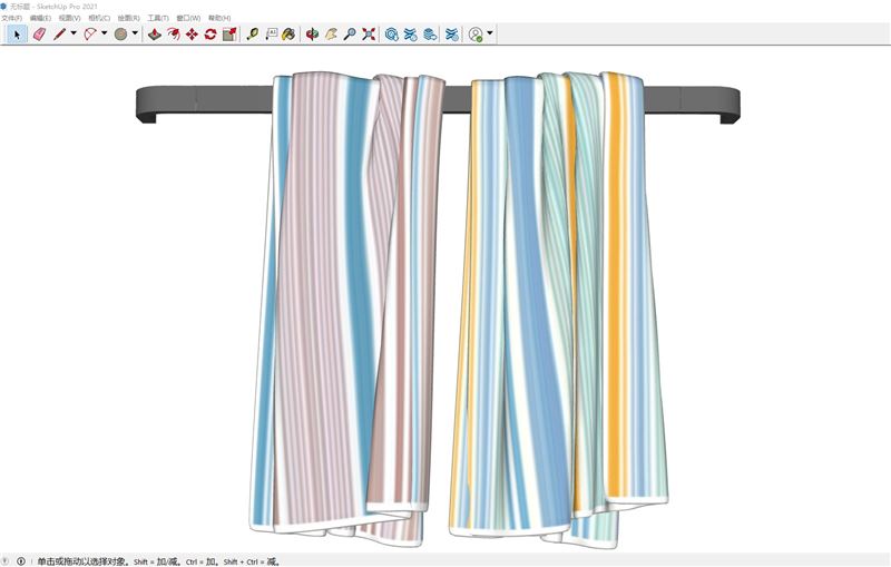 毛巾架浴室SU模型 SU模型免费下载_sketchup模型
