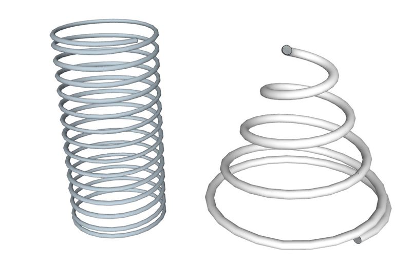 弹簧SketchUp模型装饰SU模型 SU模型免费下载_sketchup模型