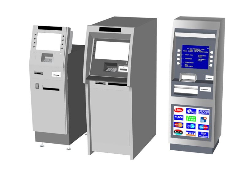 自动柜员机自助机SU模型 SU模型免费下载_sketchup模型