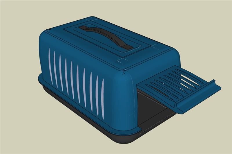 便携宠物笼SU模型 SU模型免费下载_sketchup模型