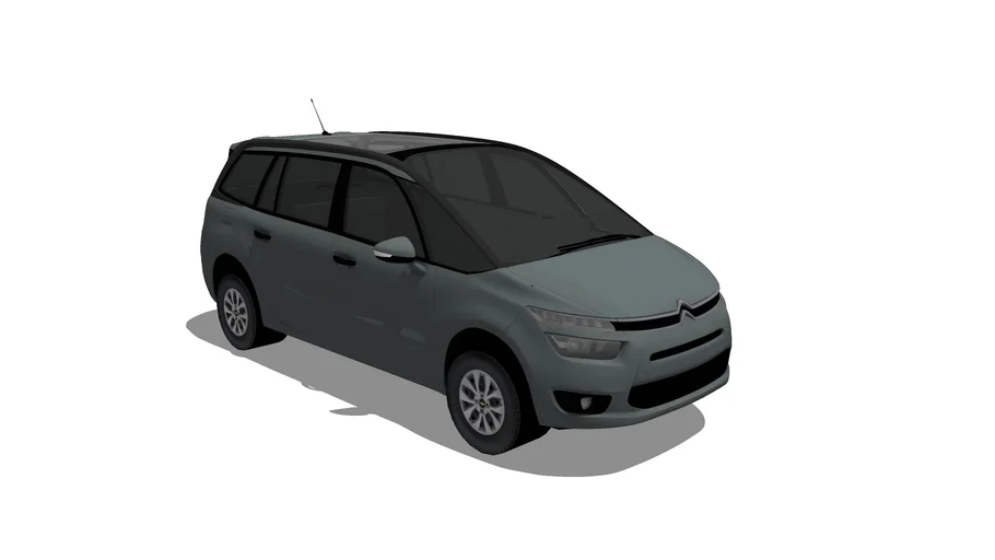 雪铁龙家用MPV汽车SU模型 SU模型免费下载_sketchup模型