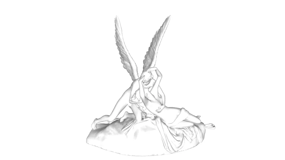 丘比特与普赛克雕塑SU模型 SU模型免费下载_sketchup模型