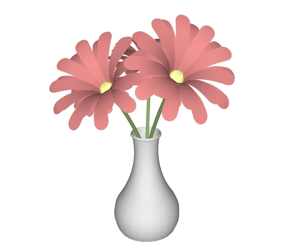 室内装饰花瓶SU模型 SU模型免费下载_sketchup模型