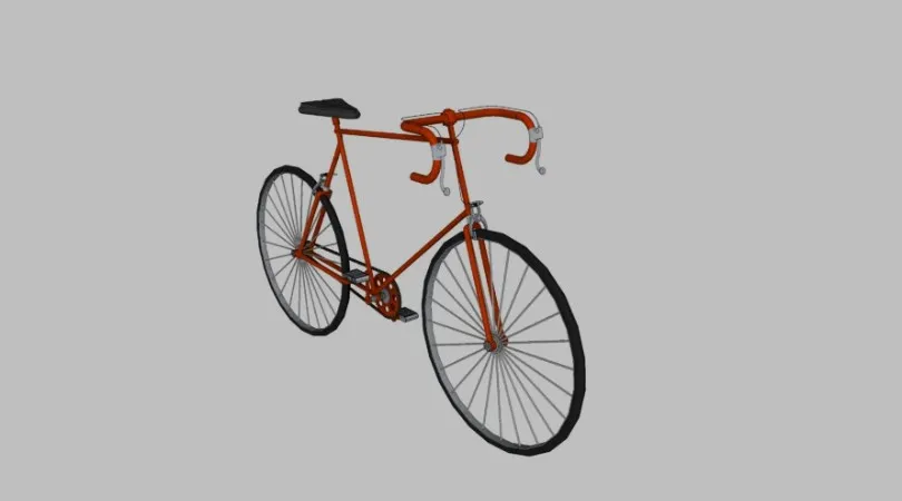 经典通勤自行车SU模型 SU模型免费下载_sketchup模型