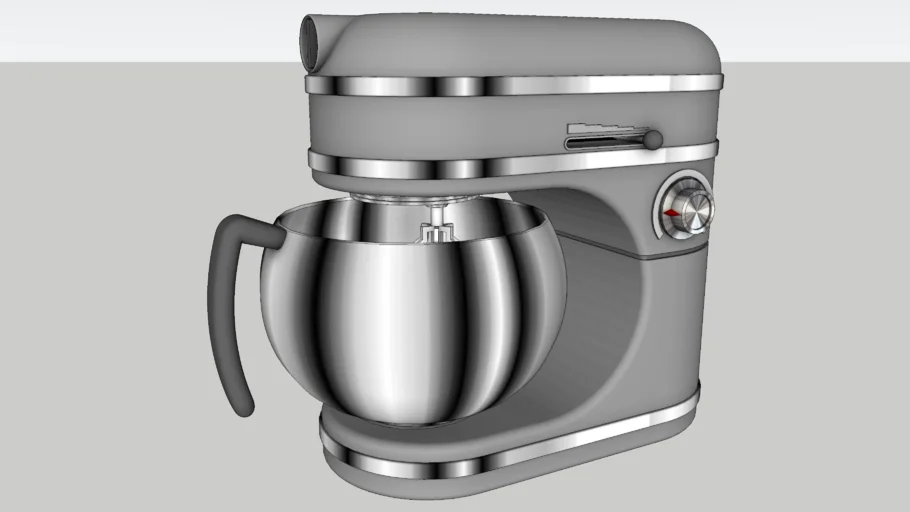 复古台式厨师机SU模型 SU模型免费下载_sketchup模型
