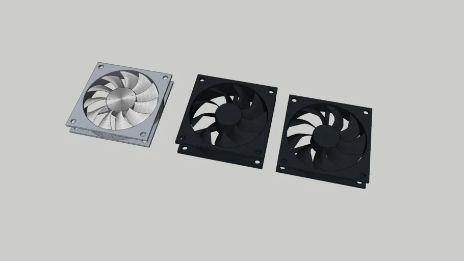 电脑机箱散热风扇SU模型 SU模型免费下载_sketchup模型