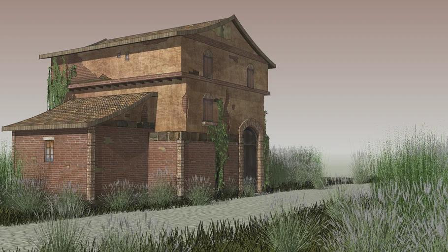 老旧的越南民房SU模型 SU模型免费下载_sketchup模型