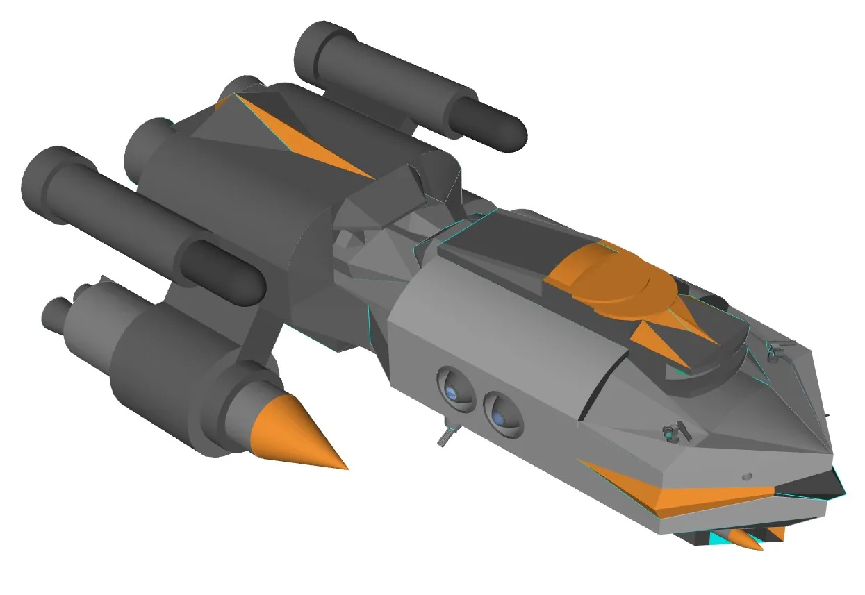 科幻宇宙飞船船舱SU模型 SU模型免费下载_sketchup模型