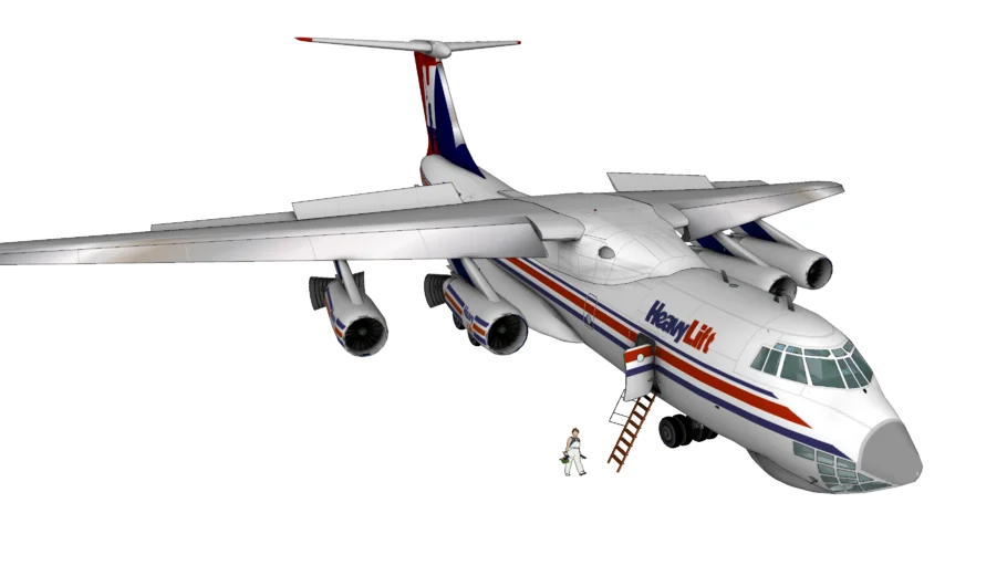 重型运输飞机SU模型 SU模型免费下载_sketchup模型