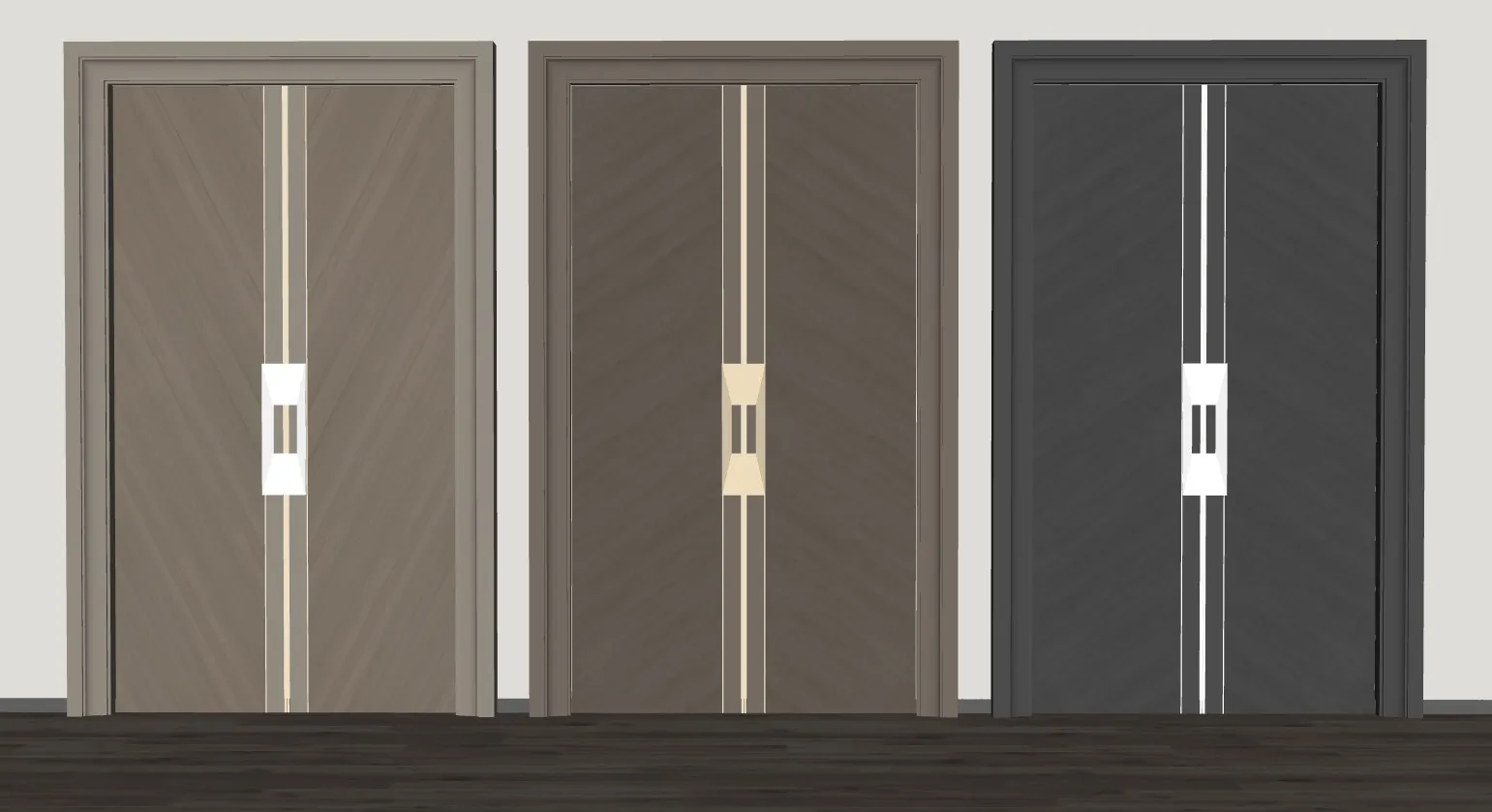 现代轻奢别墅大门SU模型 SU模型免费下载_sketchup模型