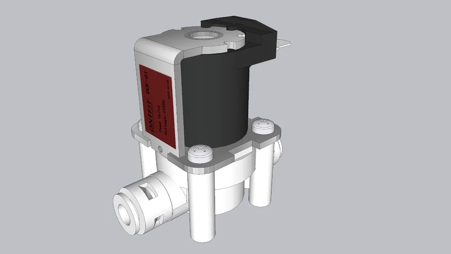 工业电磁阀组件SU模型 SU模型免费下载_sketchup模型