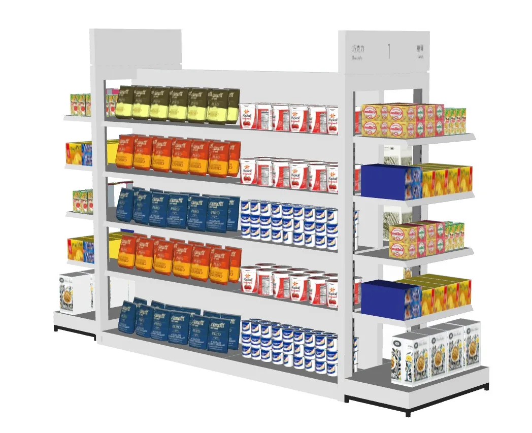 超市日常用品百货柜SU模型 SU模型免费下载_sketchup模型