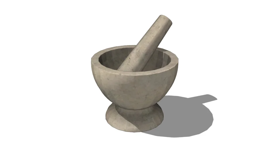 石质研钵与研杵SU模型 SU模型免费下载_sketchup模型