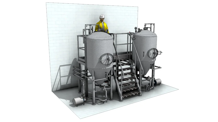 工业反应罐SU模型 SU模型免费下载_sketchup模型