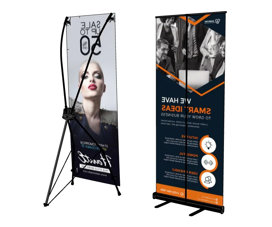 韩式X展架与立式易拉宝组合SU模型 SU模型免费下载_sketchup模型