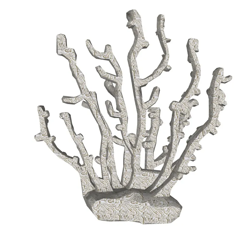 仿真珊瑚装饰摆件SU模型 SU模型免费下载_sketchup模型
