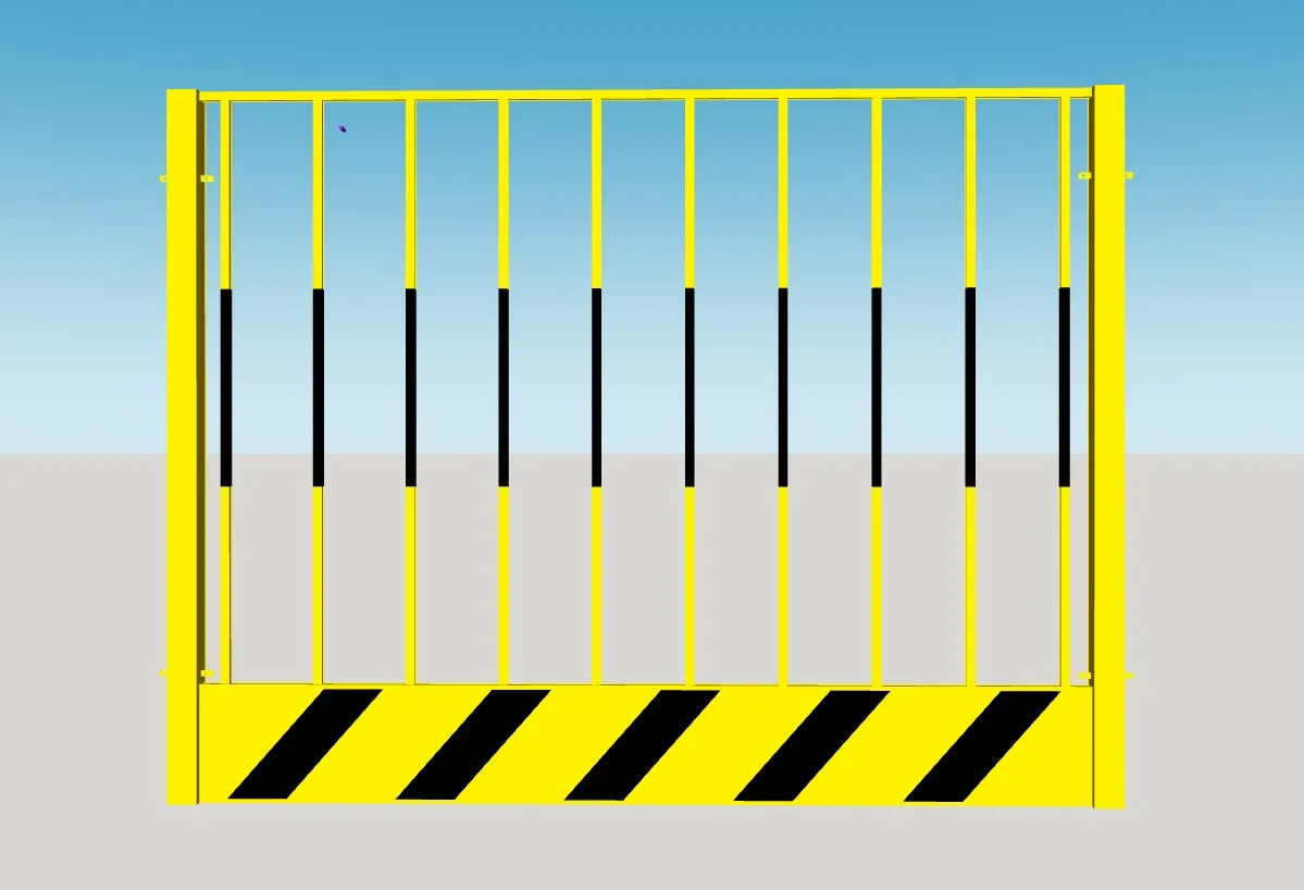 工地警示防护栏SU模型 SU模型免费下载_sketchup模型
