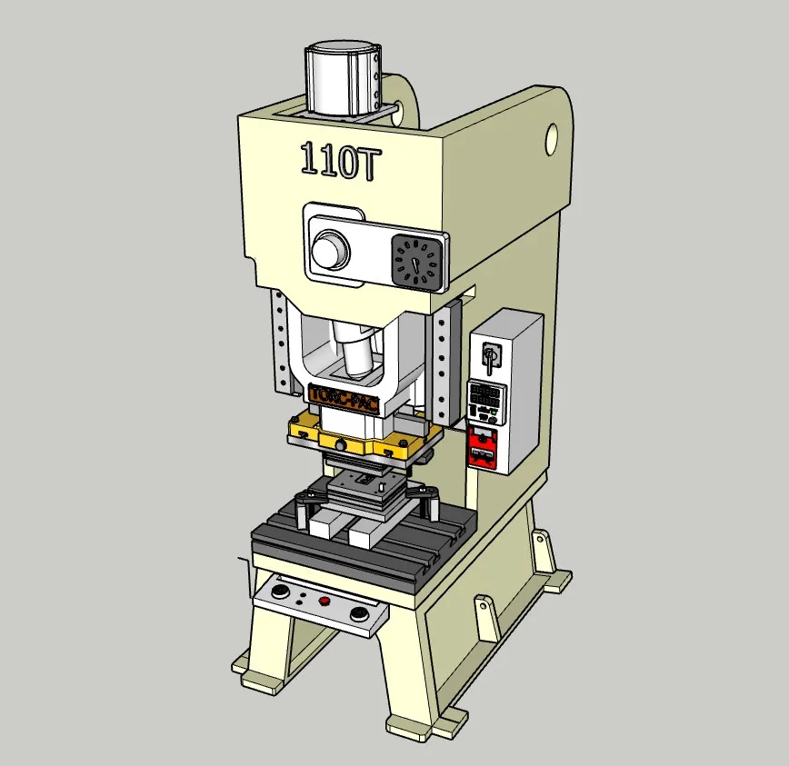 开式冲床压机SU模型 SU模型免费下载_sketchup模型
