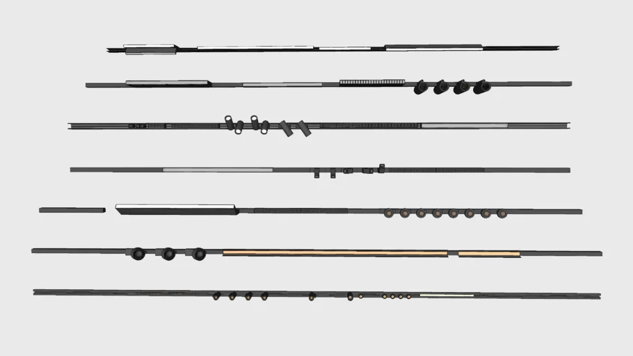 线条灯SU模型集合 SU模型免费下载_sketchup模型