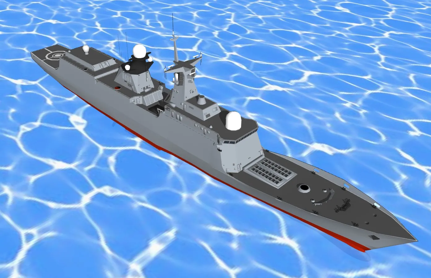 现代导弹护卫舰SU模型 SU模型免费下载_sketchup模型