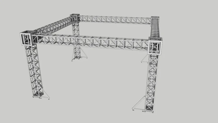 雷亚架舞台桁架SU模型 SU模型免费下载_sketchup模型