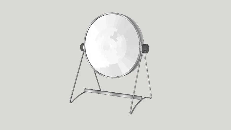 金属支架台式化妆镜SU模型 SU模型免费下载_sketchup模型