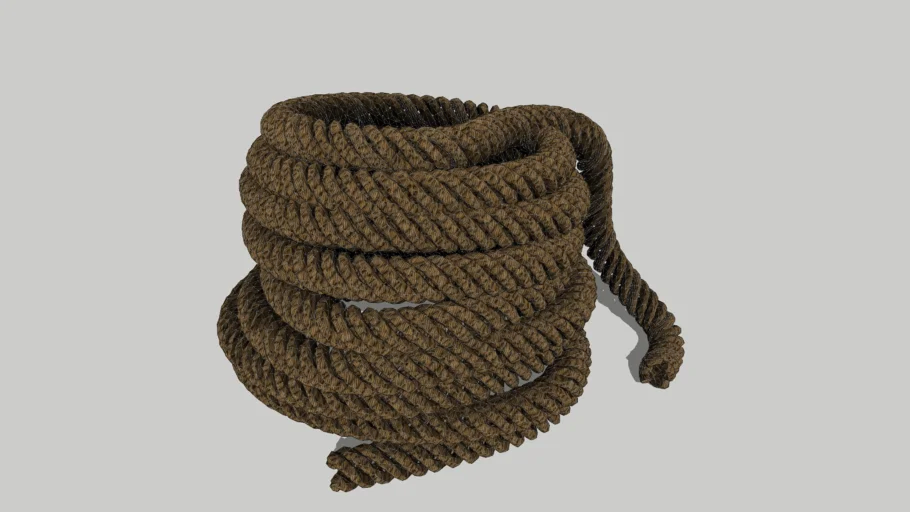 卷状粗绳子SU模型 SU模型免费下载_sketchup模型
