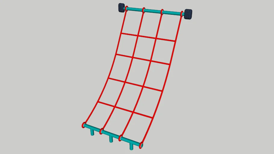 户外攀爬网（绳子）SU模型 SU模型免费下载_sketchup模型