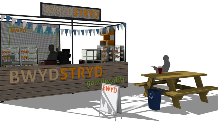 街头小吃摊SU模型 SU模型免费下载_sketchup模型