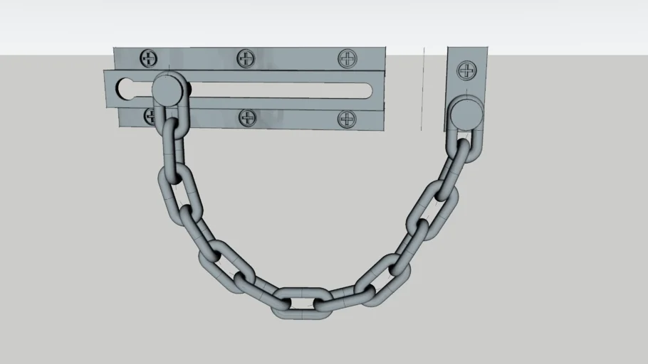 门用防盗链SU模型 SU模型免费下载_sketchup模型