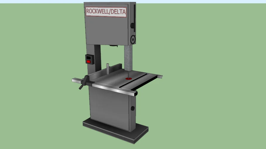 木工立式带锯机SU模型 SU模型免费下载_sketchup模型