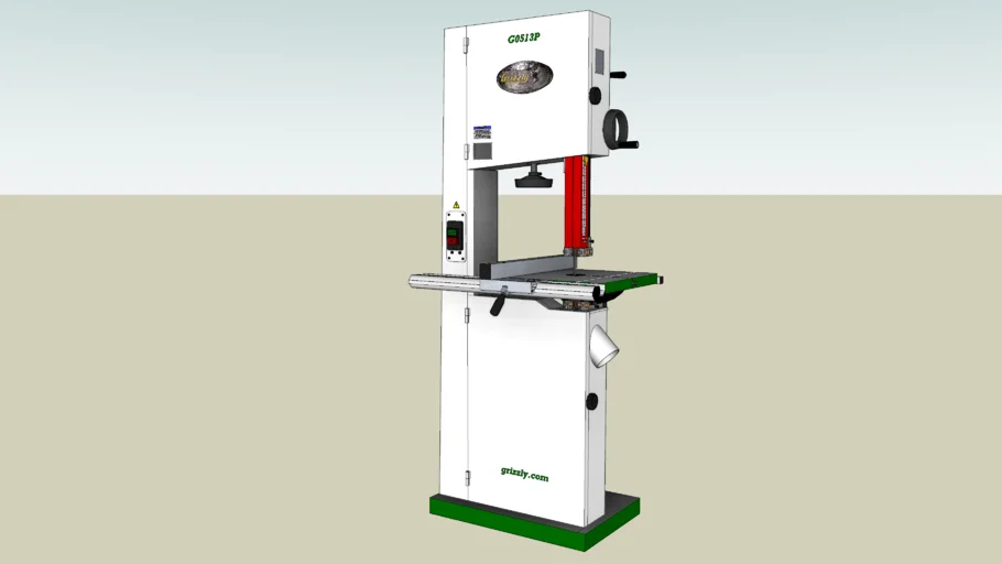 工业设备立式带锯机（锯床）SU模型 SU模型免费下载_sketchup模型