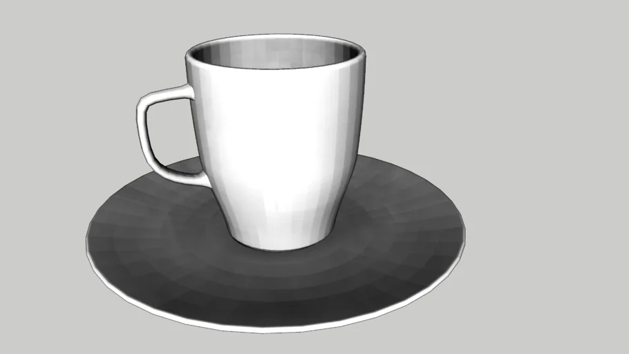 简约咖啡杯水杯SU模型 SU模型免费下载_sketchup模型