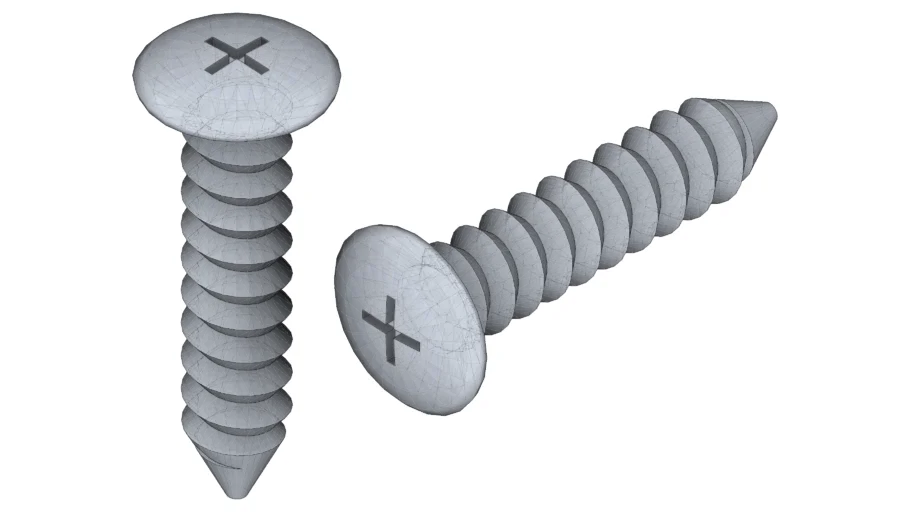 十字沉头螺丝钉SU模型 SU模型免费下载_sketchup模型