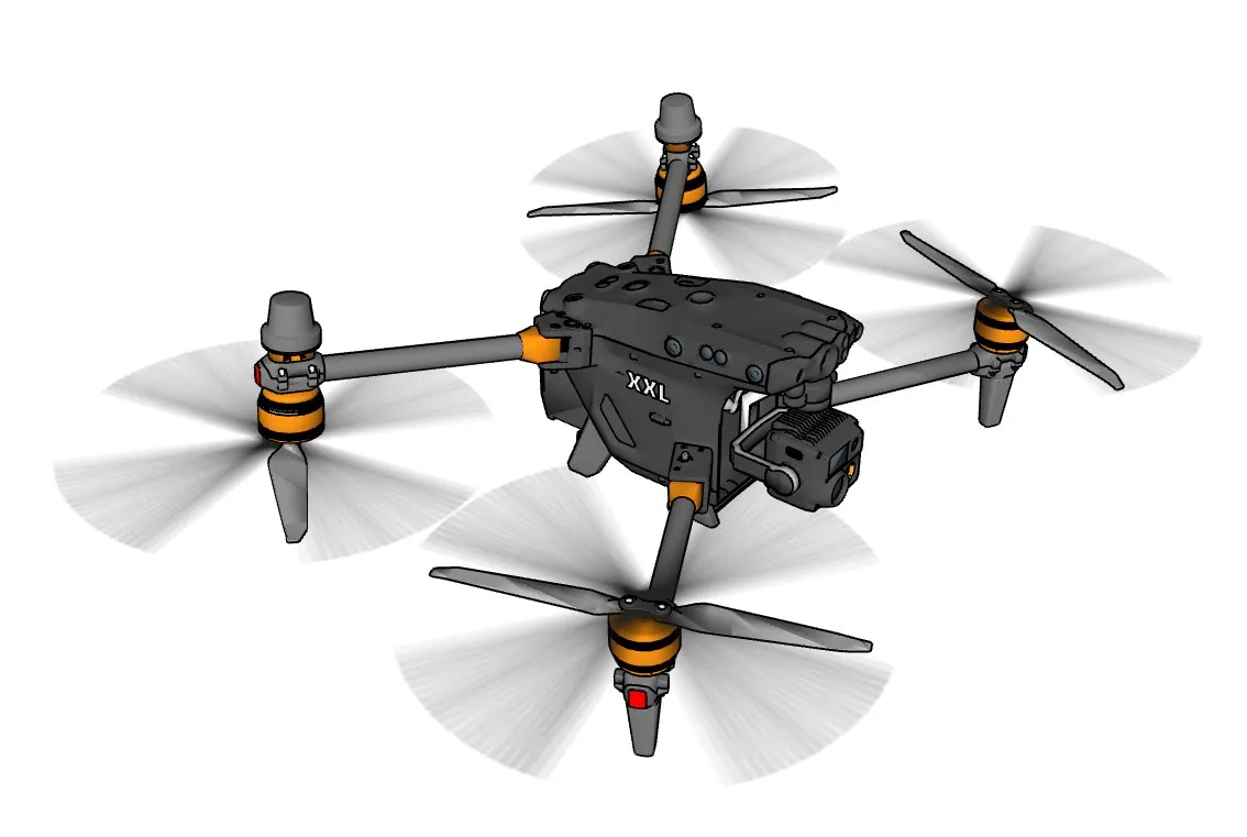 四轴航拍无人机SU模型 SU模型免费下载_sketchup模型