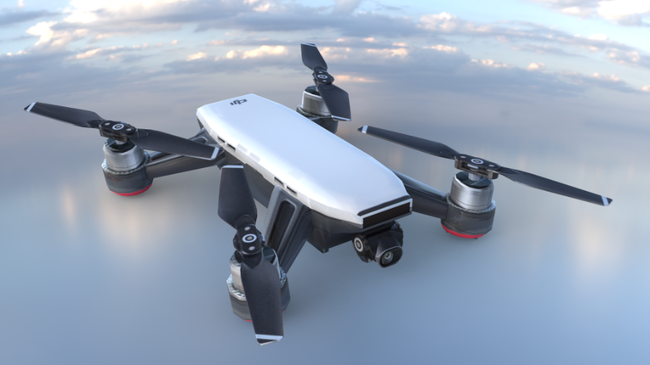 大疆便携航拍无人机SU模型 SU模型免费下载_sketchup模型