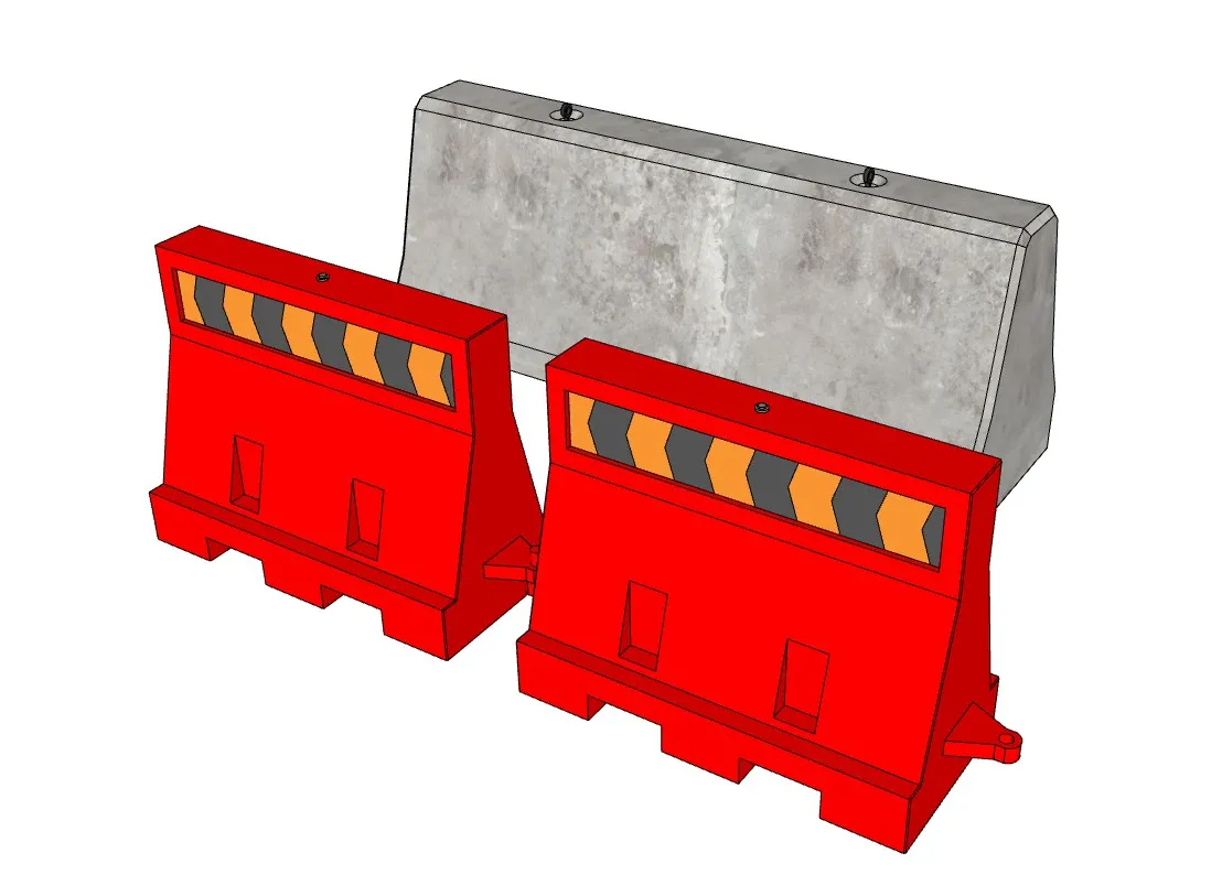 道路隔离水泥墩SU模型 SU模型免费下载_sketchup模型