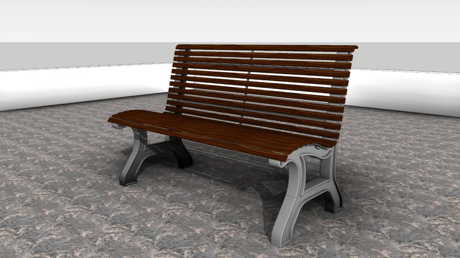 公园长椅公园凳SU模型 SU模型免费下载_sketchup模型