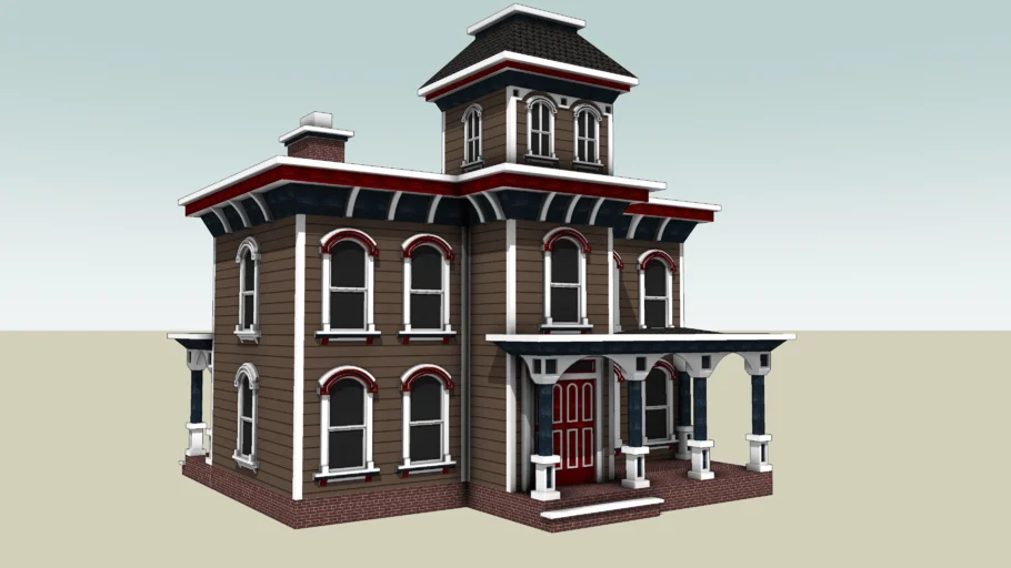 意大利住宅建筑SU模型 SU模型免费下载_sketchup模型